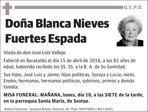 Blanca Nieves Fuertes Espada