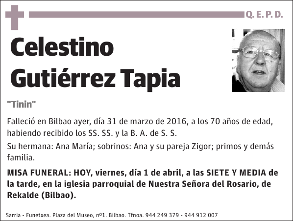 Celestino Gutiérrez Tapia