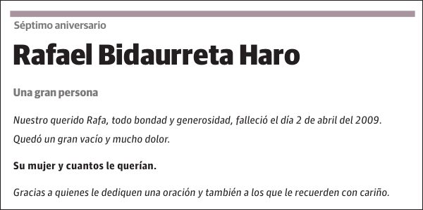 Rafael Bidaurreta Haro