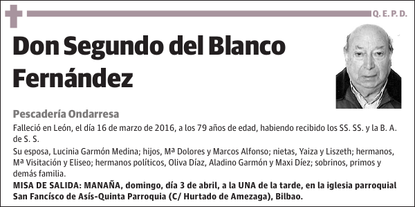 Segundo del Blanco Fernández