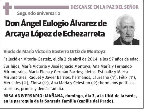 Ángel Eulogio Álvarez de Arcaya López de Echezarreta