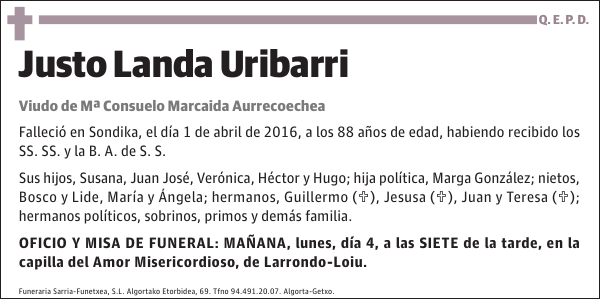 Justo Landa Uribarri