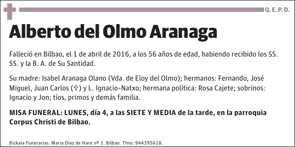 Alberto del Olmo Aranaga