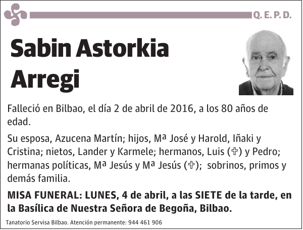 Sabin Astorkia Arregi