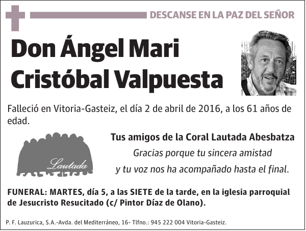 Ángel Mari Cristóbal Valpuesta