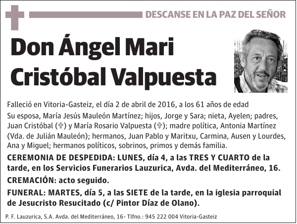 Ángel Mari Cristóbal Valpuesta