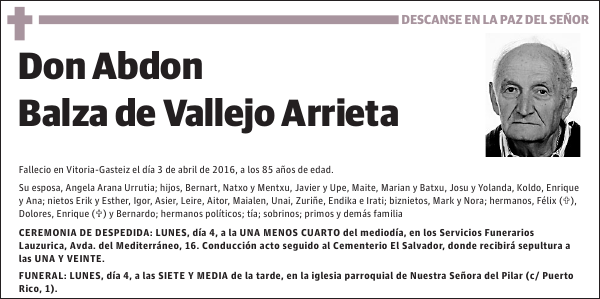 Abdon Balza de Vallejo Arrieta