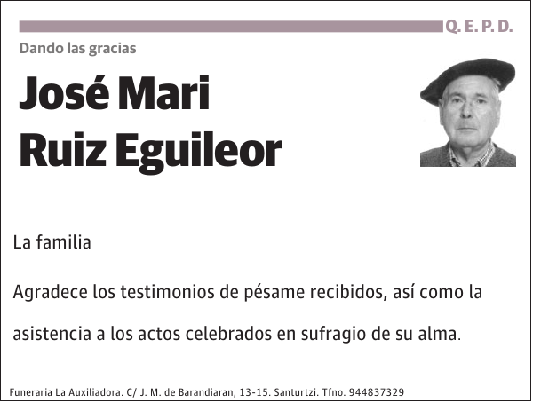 José Mari Ruiz Eguileor