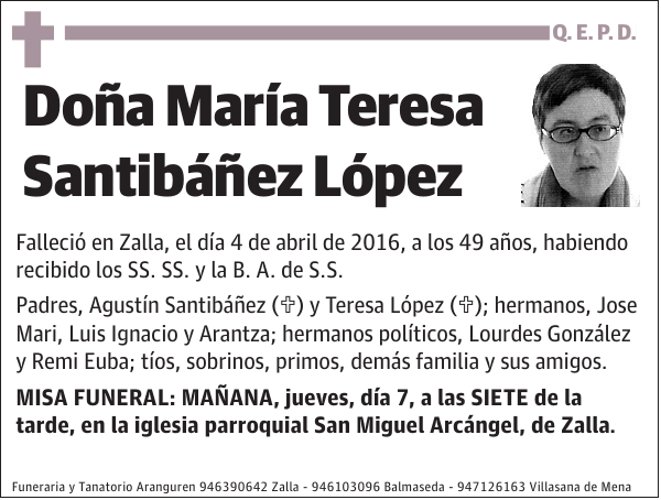 María Teresa Santibáñez López