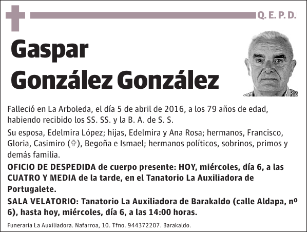 Gaspar González González