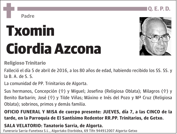 Txomin Ciordia Azcona