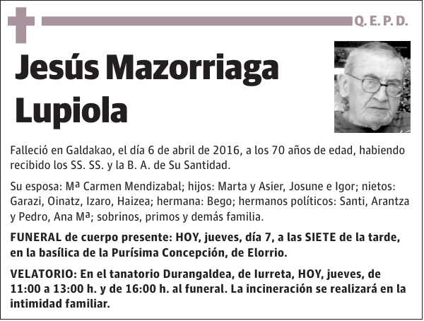 Jesús Mazorriaga Lupiola