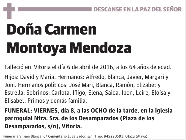 Carmen Montoya Mendoza