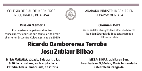 Ricardo Damborenea y Josu Zubiaur Bilbao