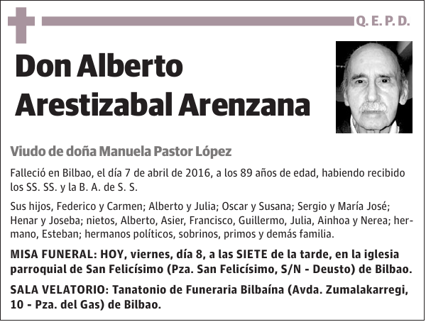 Alberto Arestizabal Arenzana