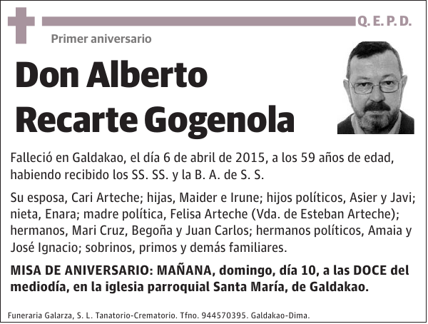 Alberto Recarte Gogenola