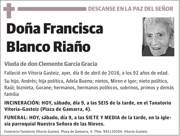 Francisca Blanco Riaño