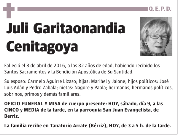 Juli Garitaonandia Cenitagoya