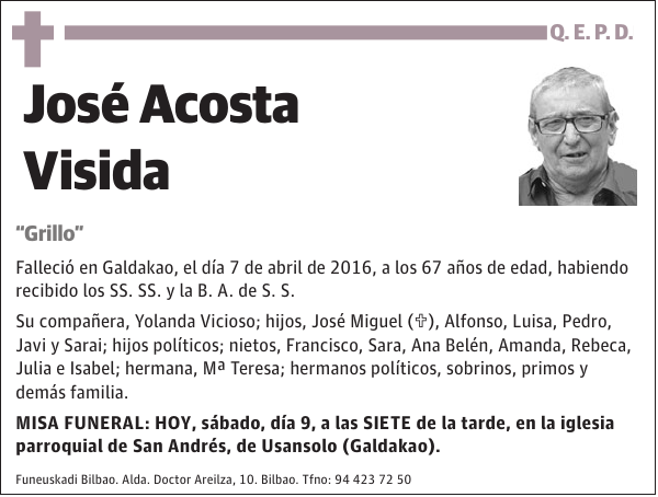 José Acosta Visida