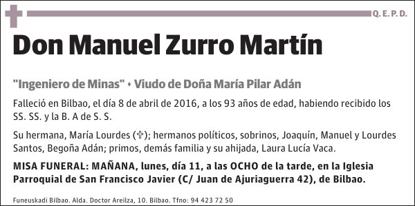 Manuel Zurro Martín