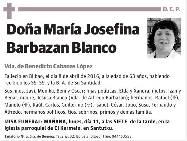 María Josefina Barbazan Blanco