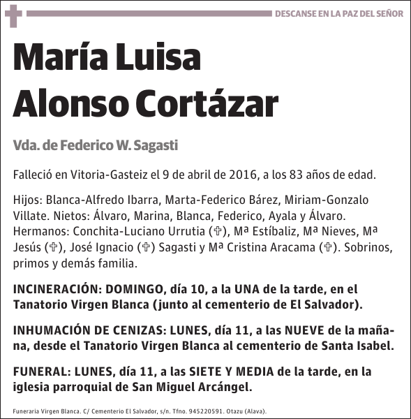 María Luisa Alonso Cortázar