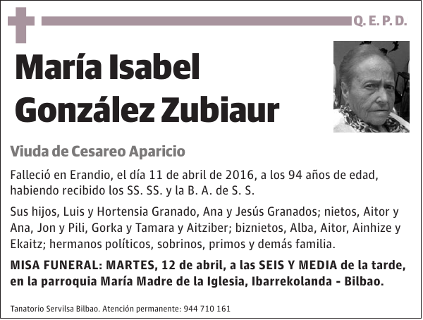 María Isabel González Zubiaur