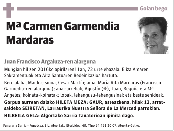 Mª Carmen Garmendia Mardaras