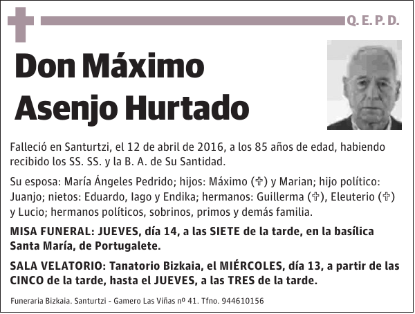 Máximo Asenjo Hurtado