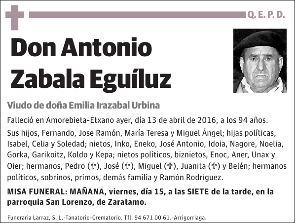 Antonio Zabala Eguíluz