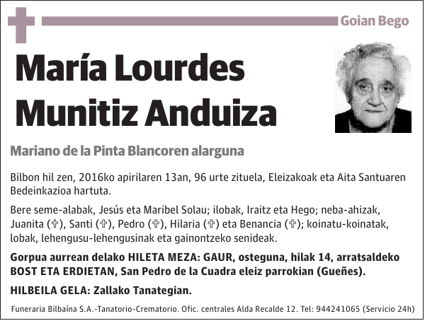 María Lourdes Munitiz Anduiza