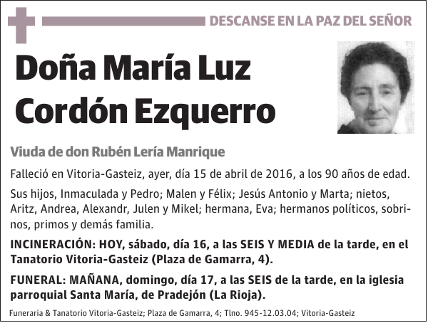 María Luz Cordón Ezquerro