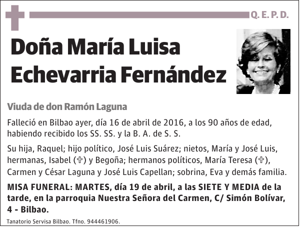 María Luisa Echevarria Fernández