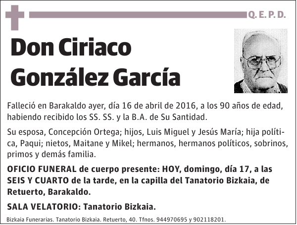 Ciriaco González García