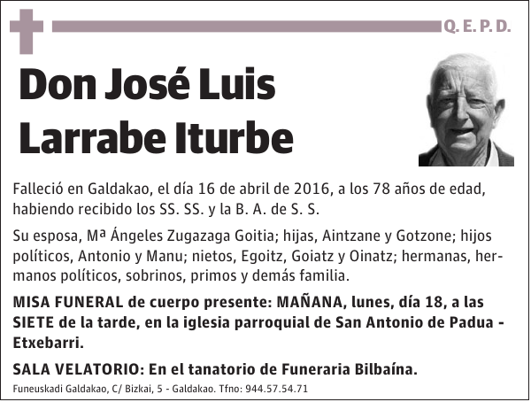 José Luis Larrabe Iturbe