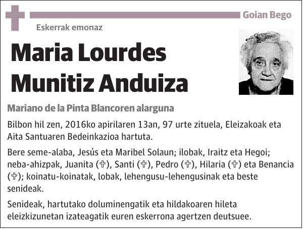 Maria Lourdes Munitiz Anduiza