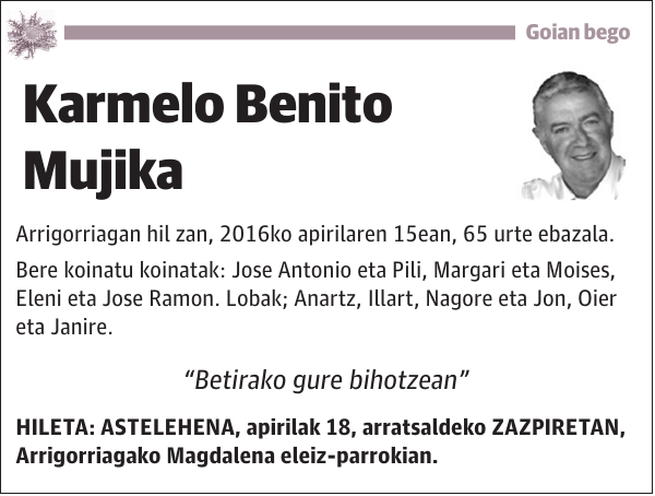 Karmelo Benito Mujika