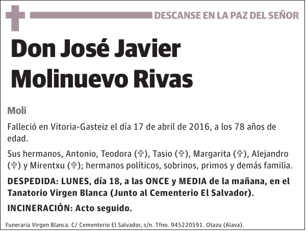 José Javier Molinuevo Rivas