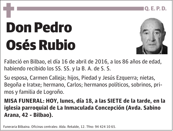 Pedro Osés Rubio