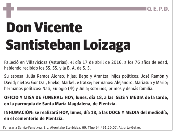 Vicente Santisteban Loizaga