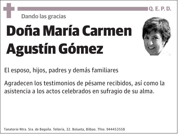 María Carmen Agustín Gómez