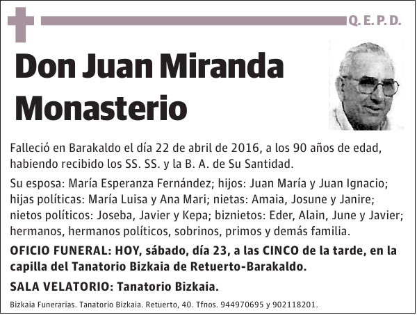 Juan Miranda Monasterio