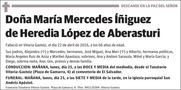 María Mercedes Íñiguez de Heredia López de Aberasturi