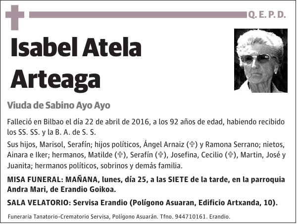 Isabel Atela Arteaga