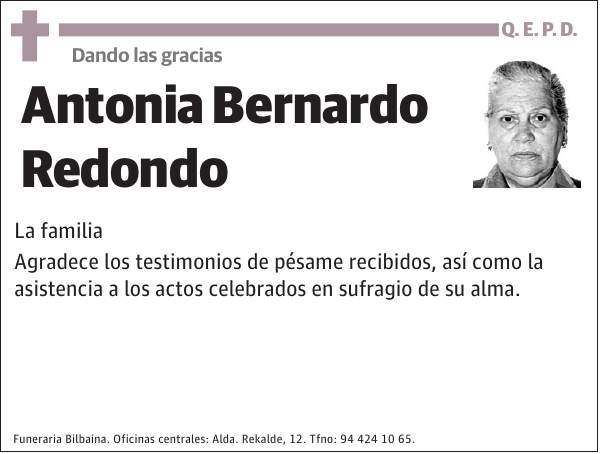 Antonia Bernardo Redondo