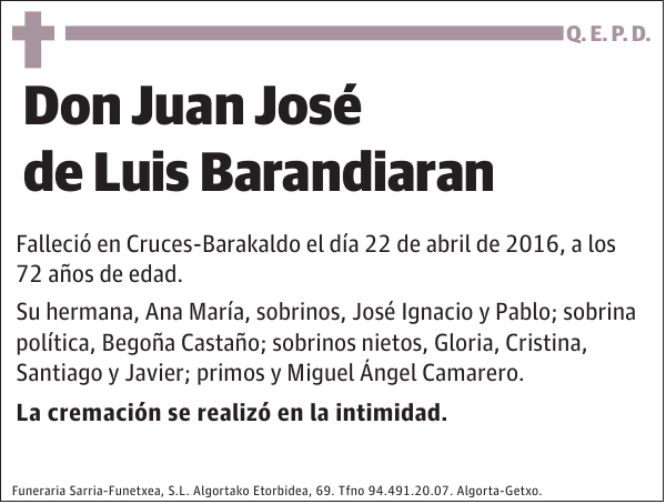 Juan José de Luis Barandiaran