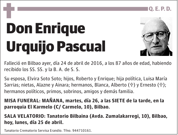 Enrique Urquijo Pascual