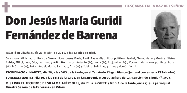 Jesús María Guridi Fernández de Barrena