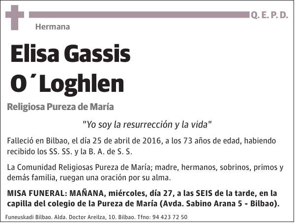 Elisa Gassis O Loghlen