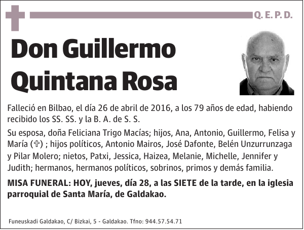 Guillermo Quintana Rosa